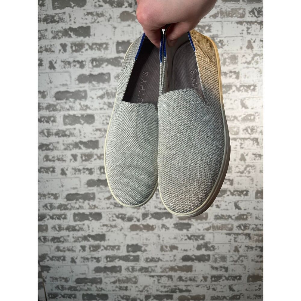 Rothy’s | women silver shimmery loafer flats
